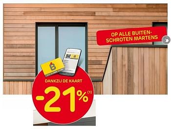 Promoties -21% op alle buiten- schroten martens - Huismerk - Brico - Geldig van 15/02/2023 tot 27/02/2023 bij Brico