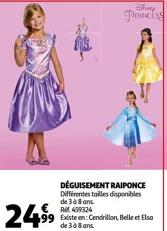 Robe discount raiponce auchan