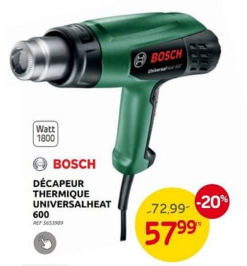 Promotions Bosch décapeur thermique universalheat 600 - Bosch - Valide de 15/02/2023 à 27/02/2023 chez Brico