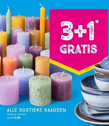 Promoties Alle rustieke kaarsen - Huismerk - Xenos - Geldig van 13/02/2023 tot 26/02/2023 bij Xenos