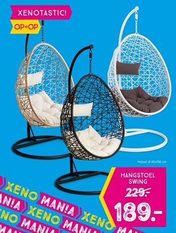 Promoties Hangstoel swing - Huismerk - Xenos - Geldig van 13/02/2023 tot 26/02/2023 bij Xenos