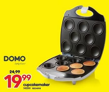 Promoties Domo elektro cupcakemaker - Domo elektro - Geldig van 14/02/2023 tot 20/02/2023 bij yess!