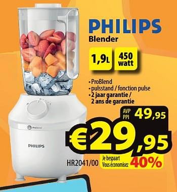 Promoties Philips blender hr2041-00 - Philips - Geldig van 15/02/2023 tot 22/02/2023 bij ElectroStock