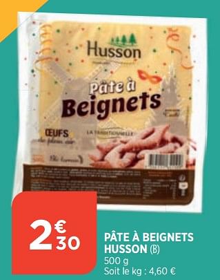 Promotions Pâte à beignets husson - Biscuiterie Husson - Valide de 15/02/2023 à 20/02/2023 chez Bi1