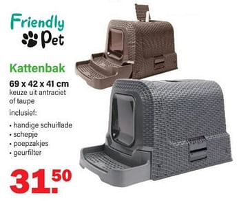 Promoties Kattenbak - Friendly pet - Geldig van 30/01/2023 tot 18/02/2023 bij Van Cranenbroek