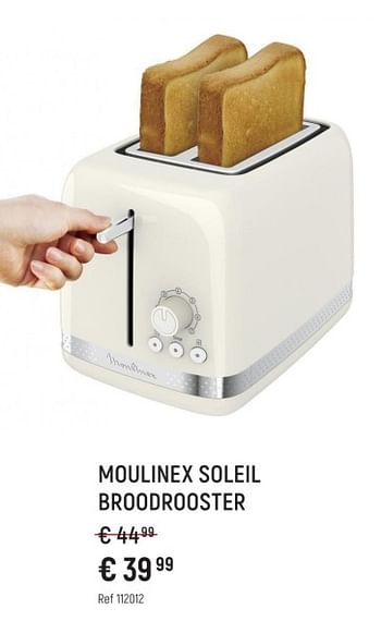 Promoties Moulinex soleil broodrooster - Moulinex - Geldig van 13/02/2023 tot 31/03/2023 bij Freetime