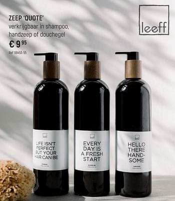 Promoties Zeep quote - Leeff - Geldig van 14/02/2023 tot 05/03/2023 bij Freetime