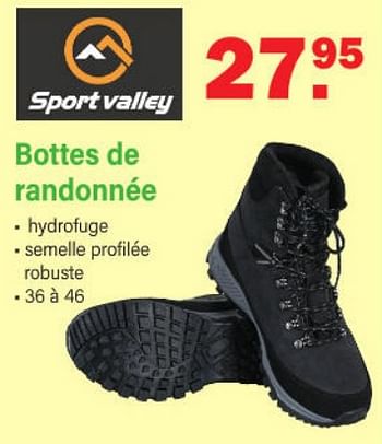 Promotions Bottes de randonnée - Sport Valley - Valide de 30/01/2023 à 18/02/2023 chez Van Cranenbroek