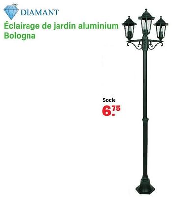 Promotions Éclairage de jardin aluminium bologna socle - Diamant - Valide de 30/01/2023 à 18/02/2023 chez Van Cranenbroek