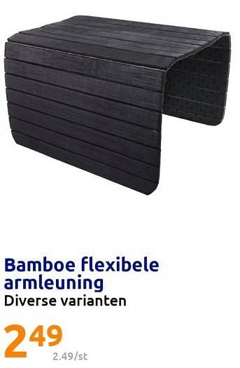Promoties Bamboe flexibele armleuning - Huismerk - Action - Geldig van 15/02/2023 tot 21/02/2023 bij Action