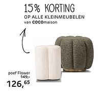 Poef flower-Huismerk - Henders & Hazel