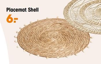 Promoties Placemat shell - Huismerk - Kwantum - Geldig van 20/02/2023 tot 05/03/2023 bij Kwantum