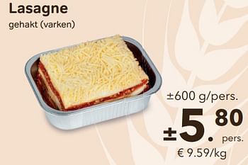 Promoties Lasagne - Huismerk - Bon'Ap - Geldig van 01/03/2023 tot 24/03/2023 bij Bon'Ap