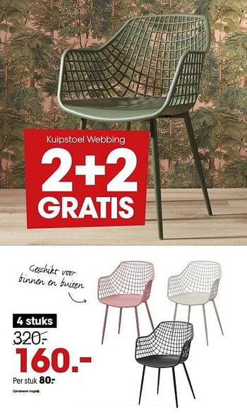 Promoties Kuipstoel webbing - Huismerk - Kwantum - Geldig van 06/03/2023 tot 19/03/2023 bij Kwantum