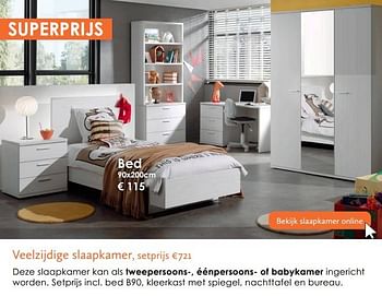 Promoties Bed - Huismerk - Krea - Colifac - Geldig van 20/02/2023 tot 31/03/2023 bij Krea-Colifac