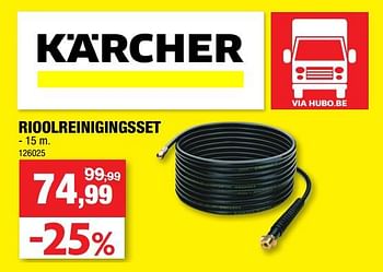 Promoties Kärcher rioolreinigingsset - Kärcher - Geldig van 22/02/2023 tot 03/03/2023 bij Hubo