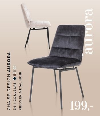 Promotions Chaise design aurora - Produit Maison - Xooon - Valide de 16/02/2023 à 29/03/2023 chez Xooon