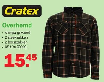 Promoties Overhemd - Cratex - Geldig van 20/02/2023 tot 11/03/2023 bij Van Cranenbroek