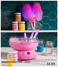 Suikerspinmachine - roze-Huismerk - Xenos