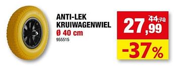 Promotions Anti-lek kruiwagenwiel - Produit maison - Hubo  - Valide de 22/02/2023 à 03/03/2023 chez Hubo