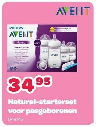 Promoties Natural-starterset voor pasgeborenen - Philips - Geldig van 20/02/2023 tot 02/04/2023 bij Happyland