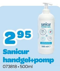 Promoties Sanicur handgel+pomp - Sanicur - Geldig van 20/02/2023 tot 02/04/2023 bij Happyland