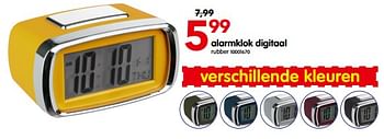 Promoties Alarmklok digitaal - Huismerk - Yess - Geldig van 21/02/2023 tot 25/02/2023 bij yess!