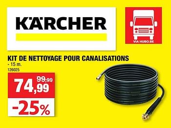 Promotions Kit de nettoyage pour canalisations - Kärcher - Valide de 22/02/2023 à 03/03/2023 chez Hubo