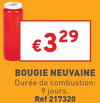 Promotions Bougie neuvaine - Spaas - Valide de 25/02/2023 à 27/02/2023 chez Trafic