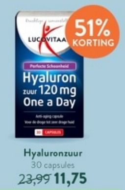 Promotions Hyaluronzuur - Lucovitaal - Valide de 20/02/2023 à 19/03/2023 chez Holland & Barret