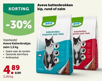 Promoties Aveve kattenbrokjes zalm - Huismerk - Aveve - Geldig van 27/02/2023 tot 12/03/2023 bij Aveve