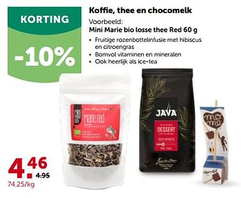 Promoties Mini marie bio losse thee red - MiniMarie Tea - Geldig van 27/02/2023 tot 12/03/2023 bij Aveve
