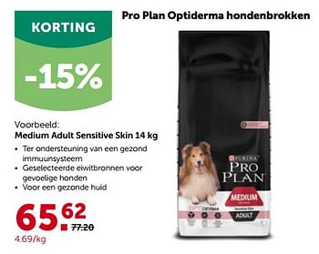 Promoties Pro plan optiderma hondenbrokken medium adult sensitive skin - Purina - Geldig van 27/02/2023 tot 12/03/2023 bij Aveve