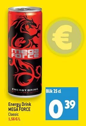 Promoties Energy drink mega force - Megaforce - Geldig van 22/02/2023 tot 28/02/2023 bij Smatch