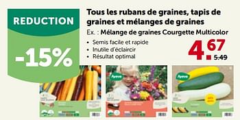 Promotions Mélange de graines courgette multicolor - Produit maison - Aveve - Valide de 27/02/2023 à 12/03/2023 chez Aveve