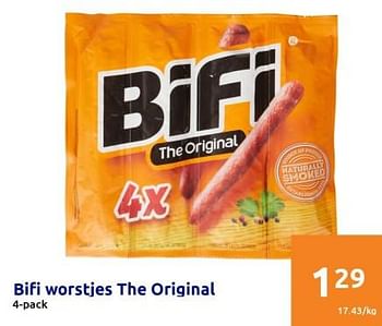 Promoties Bifi worstjes the original - Bifi - Geldig van 22/02/2023 tot 28/02/2023 bij Action