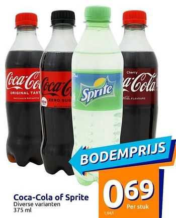 Promoties Coca-cola of sprite - Huismerk - Action - Geldig van 22/02/2023 tot 28/02/2023 bij Action