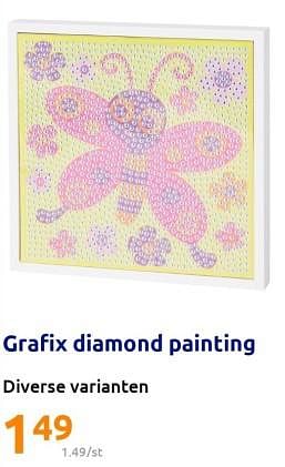 Promoties Grafix diamond painting - Grafix - Geldig van 22/02/2023 tot 28/02/2023 bij Action