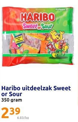 Promoties Haribo uitdeelzak sweet or sour - Haribo - Geldig van 22/02/2023 tot 28/02/2023 bij Action