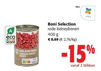 Promoties Boni selection rode kidneybonen - Boni - Geldig van 22/02/2023 tot 07/03/2023 bij Colruyt