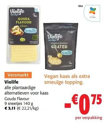 Promoties Violife gouda flavour - Violife - Geldig van 22/02/2023 tot 07/03/2023 bij Colruyt