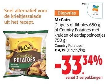 Promoties Mccain country potatoes - Mc Cain - Geldig van 22/02/2023 tot 07/03/2023 bij Colruyt