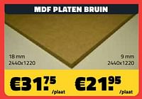 Mdf platen bruin-Huismerk - Bouwcenter Frans Vlaeminck