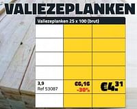 Valiezeplanken 3,9-Huismerk - Bouwcenter Frans Vlaeminck