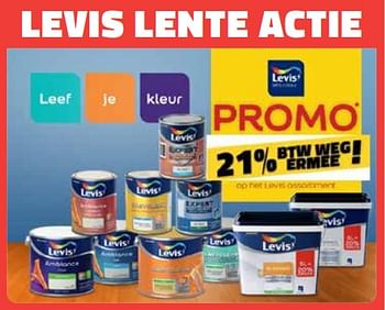 meten lila Gangster Levis Levis lente actie 21% btw weg ermee ! - Promotie bij Bouwcenter Frans  Vlaeminck