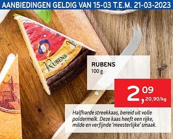 Promoties Rubens - Rubens - Geldig van 08/03/2023 tot 21/03/2023 bij Alvo