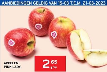 Promoties Appelen pink lady - Huismerk - Alvo - Geldig van 08/03/2023 tot 21/03/2023 bij Alvo