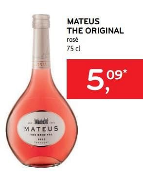 Promoties Mateus the original rosé - Rosé wijnen - Geldig van 08/03/2023 tot 21/03/2023 bij Alvo