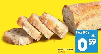 Promotions Baguette blanche - Produit maison - Match - Valide de 22/02/2023 à 28/02/2023 chez Match