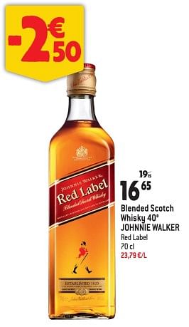 Promotions Blended scotch whisky johnnie walker - Johnnie Walker - Valide de 22/02/2023 à 28/02/2023 chez Match